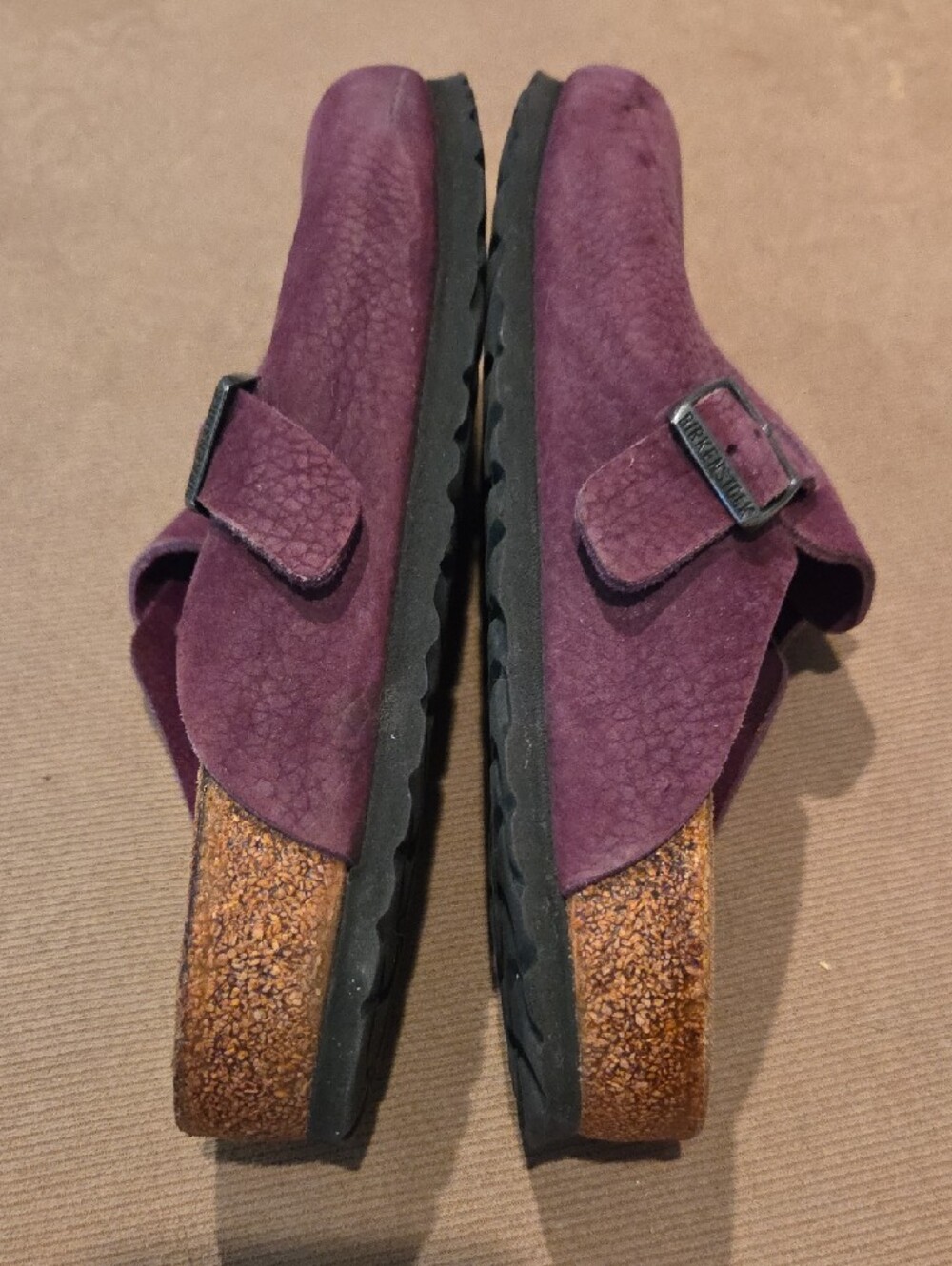 Birkenstock Purple Suede Clogs Size 39 - Picture 6 of 11